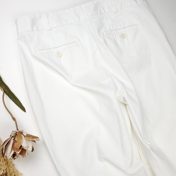 Talbots Curve White Cotton Pants Sz 6 - Picture 4 of 12